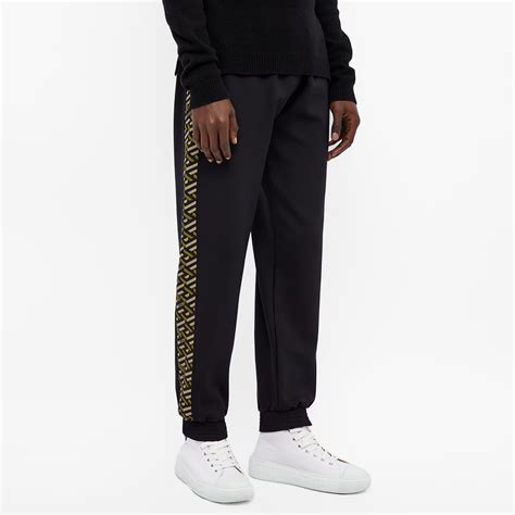 versace black pants|Versace track pants.